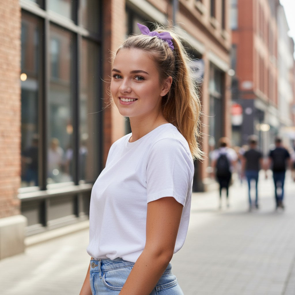 Scrunchie Jompi Ljuslila